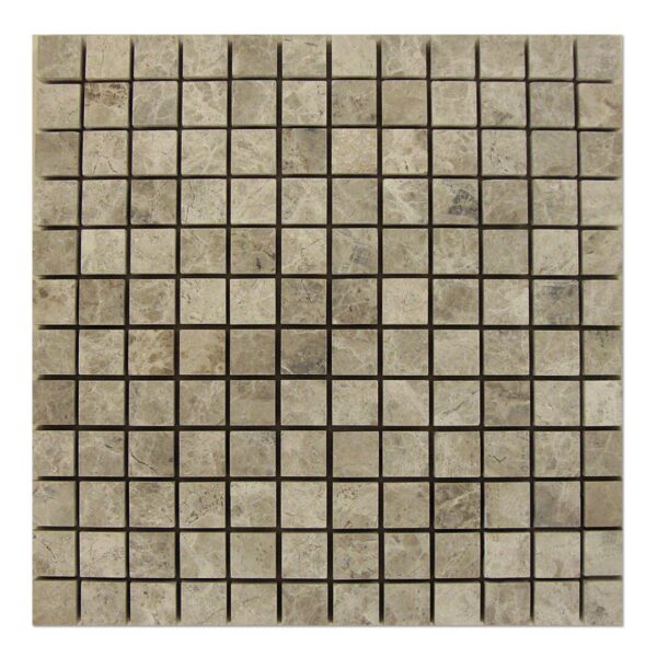Silver shadow mosaic tiles on white background