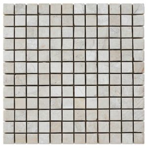 Botticcino mosaic tumbled design tiles