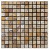 Rasso travertine tumbled mosaic design tiles