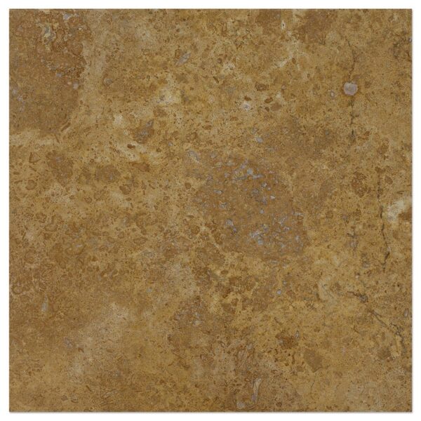 A travertine honed, filled in brown color