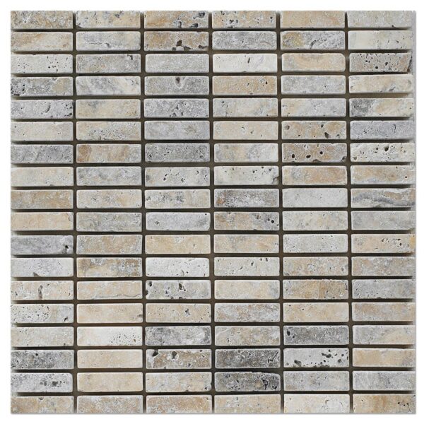 A philadelphia scabos mosaic tumbled brick grid