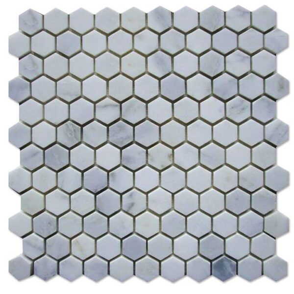 Statuary calacatta polished hexagon tiles