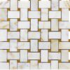 Afyon sugar mosaic basket weave mosaic tiles