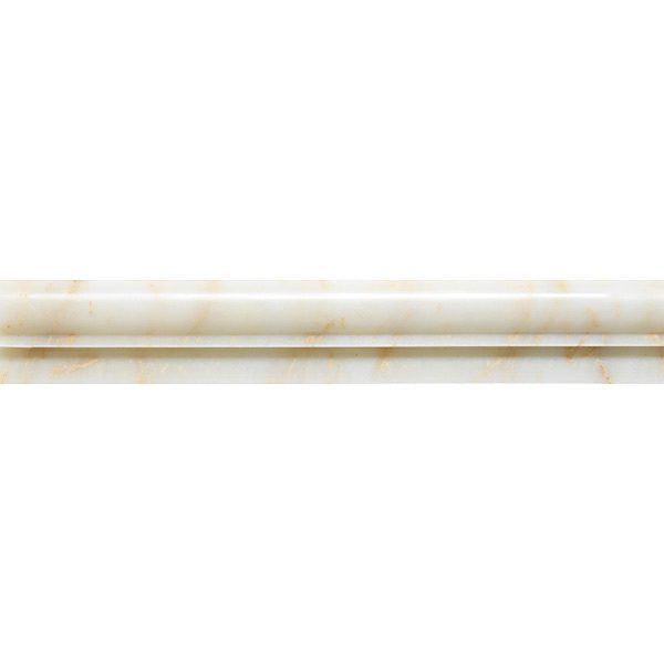 A white and beige marble border on a white background.