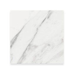 A white marble tile on a white background.
