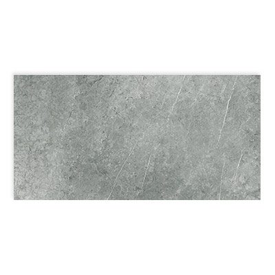 A grey marble tile on a white background.